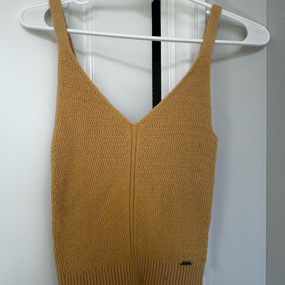 Abercrombie & Fitch Yellow Knit Tank